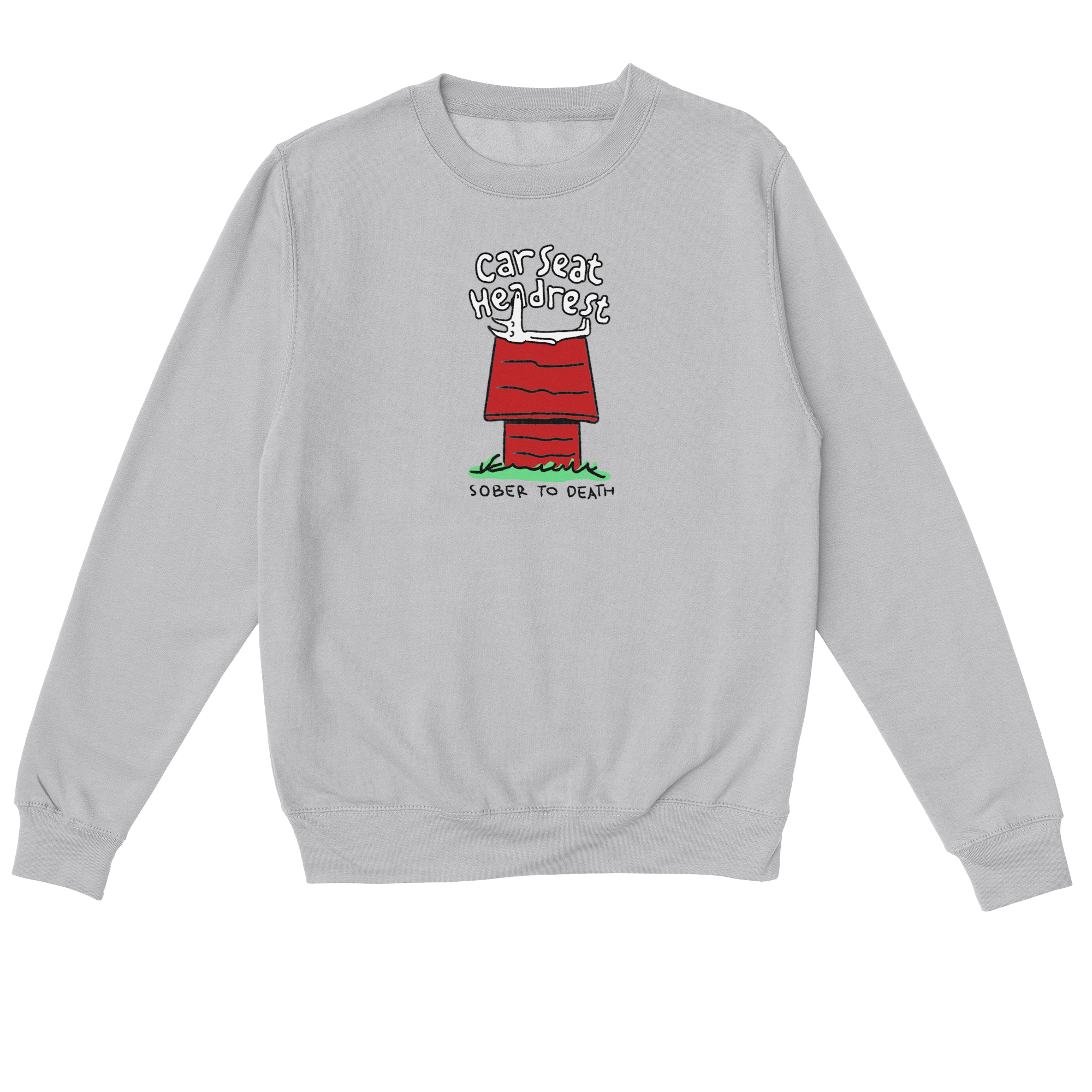 Car Seat Headrest - Sober To Death Sweatshirt in Heather Grey - XL