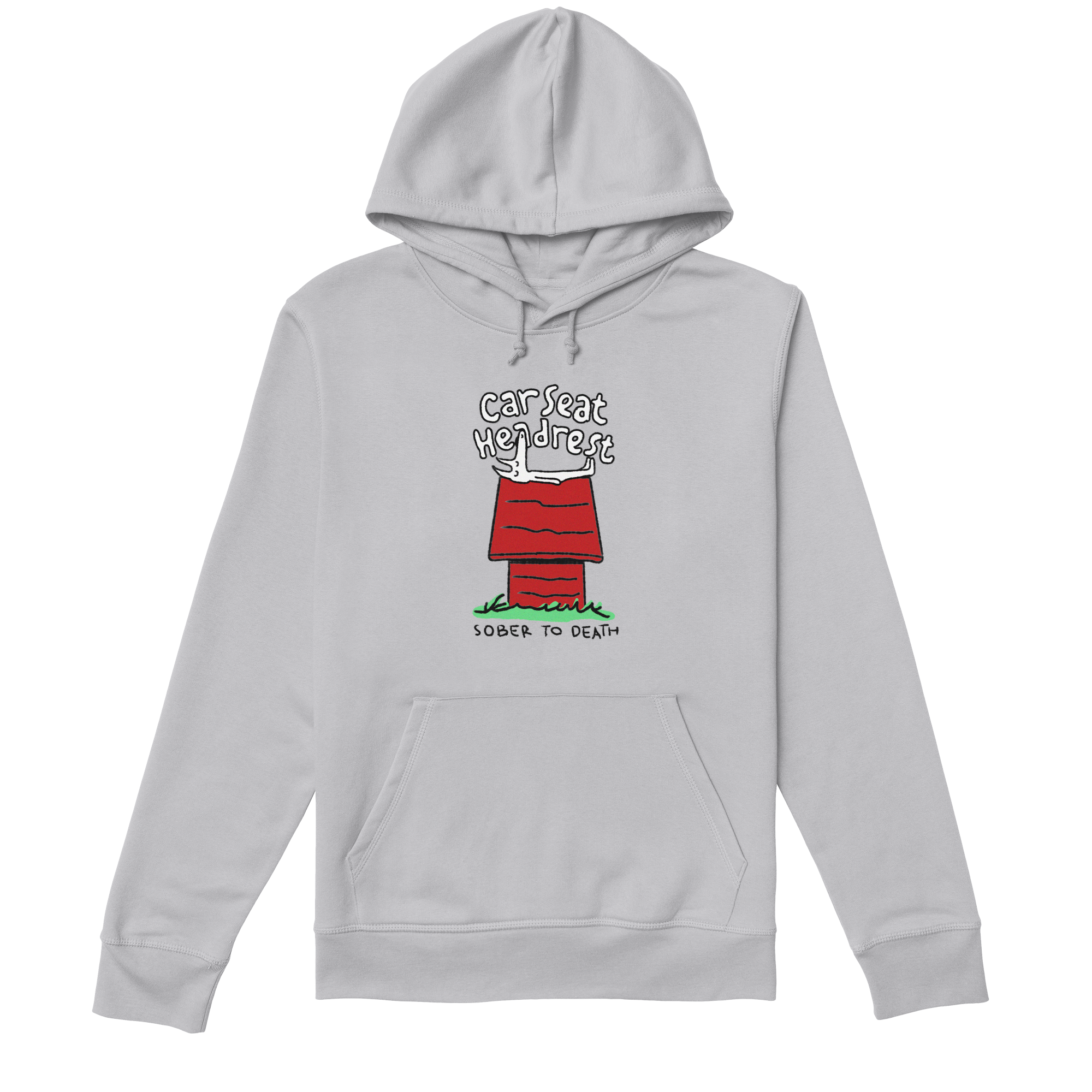 Car Seat Headrest - Sober To Death Hoody in Heather Grey - Large