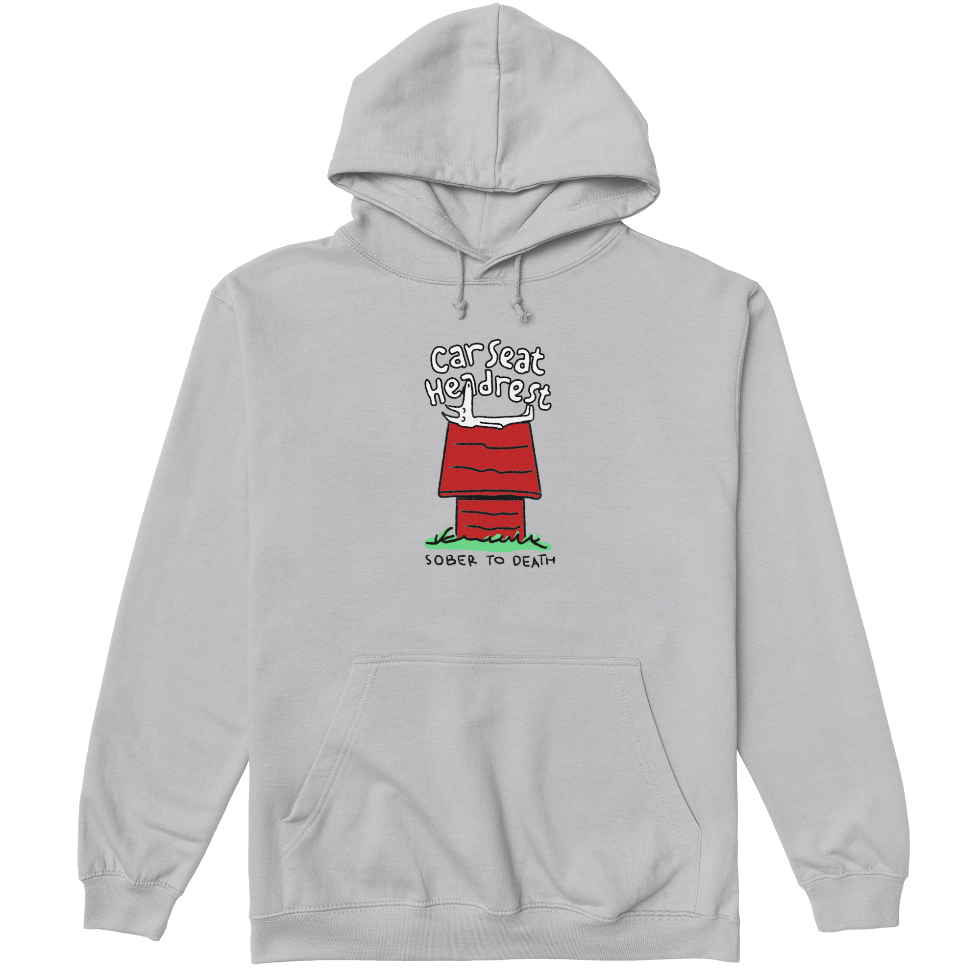 Car Seat Headrest - Sober To Death Hoody in Heather Grey - Small