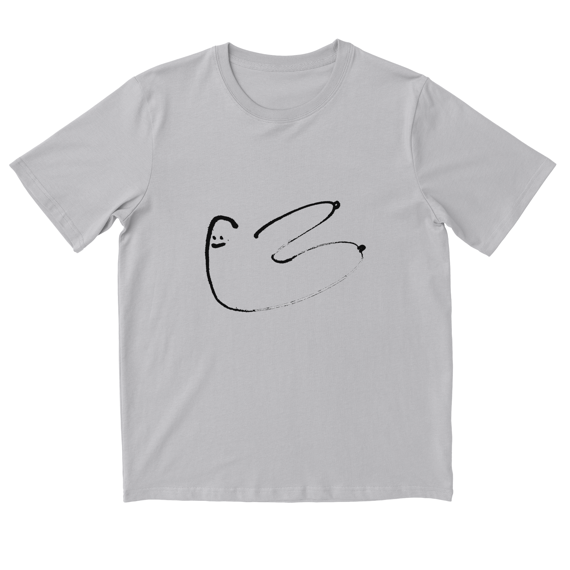 Flying Boobs T-shirt in Heather Grey - 3XL