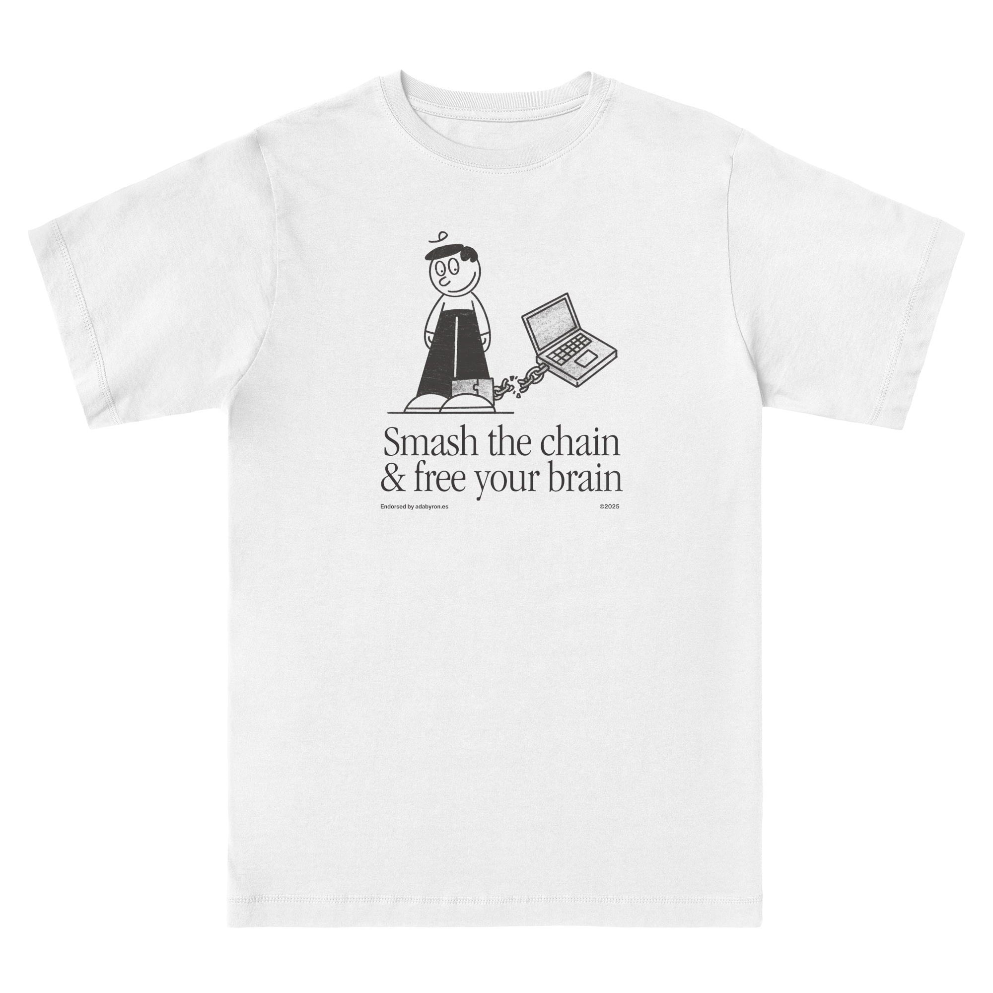 Smash The Chain T-shirt in White