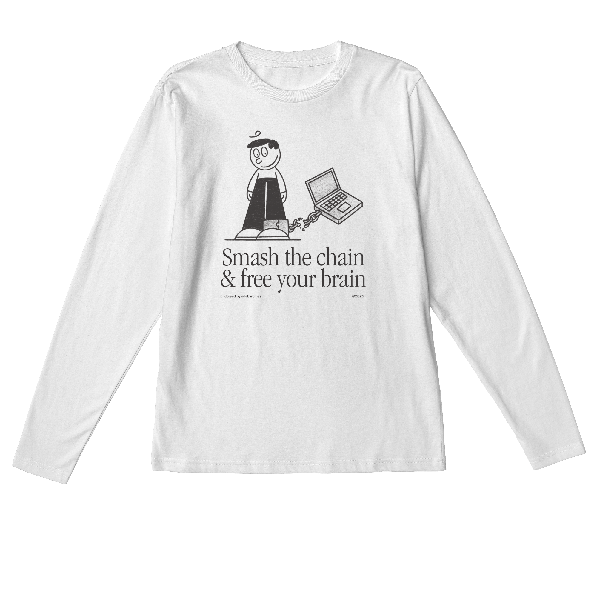 Smash The Chain Long Sleeve in White