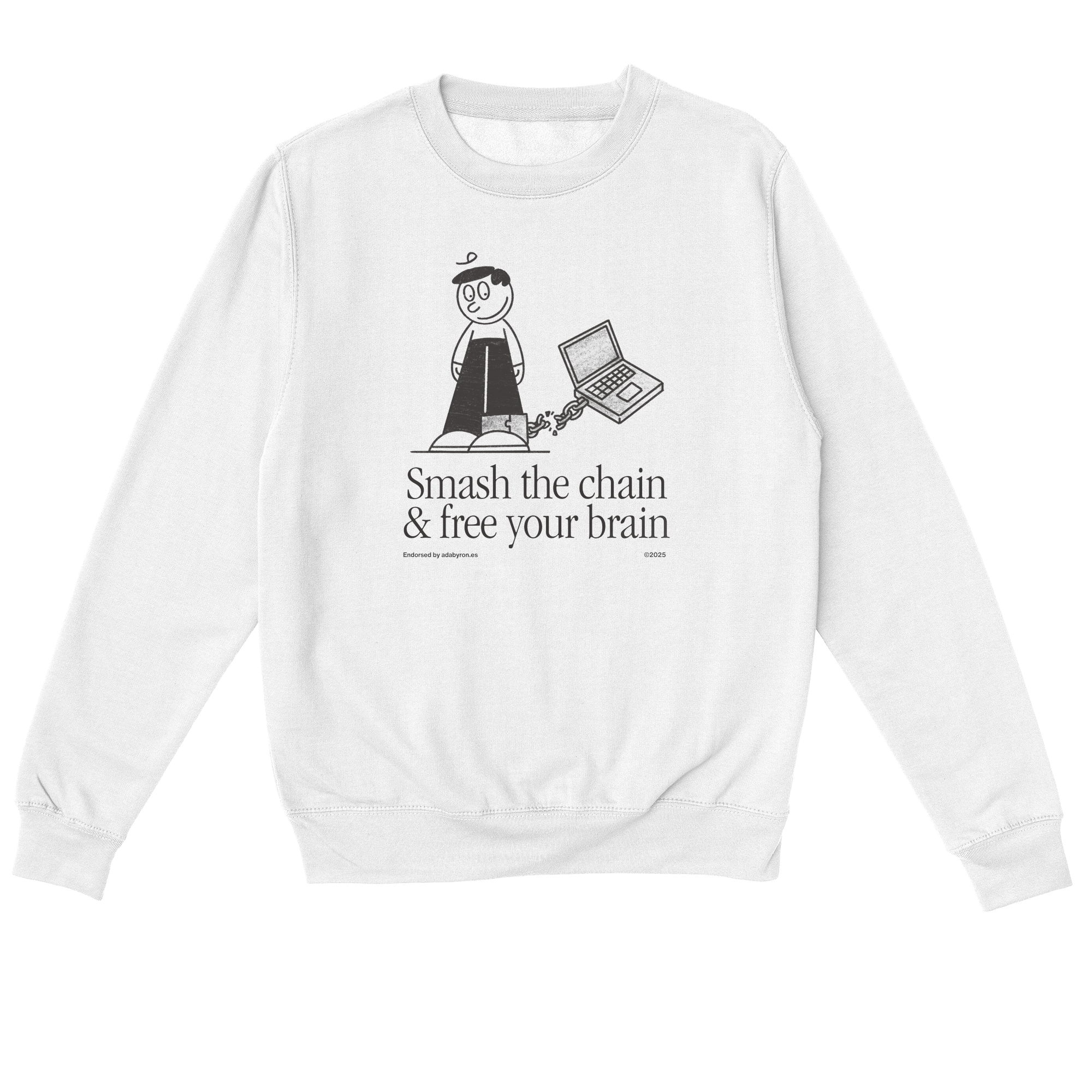 Smash The Chain Sweatshirt in White
