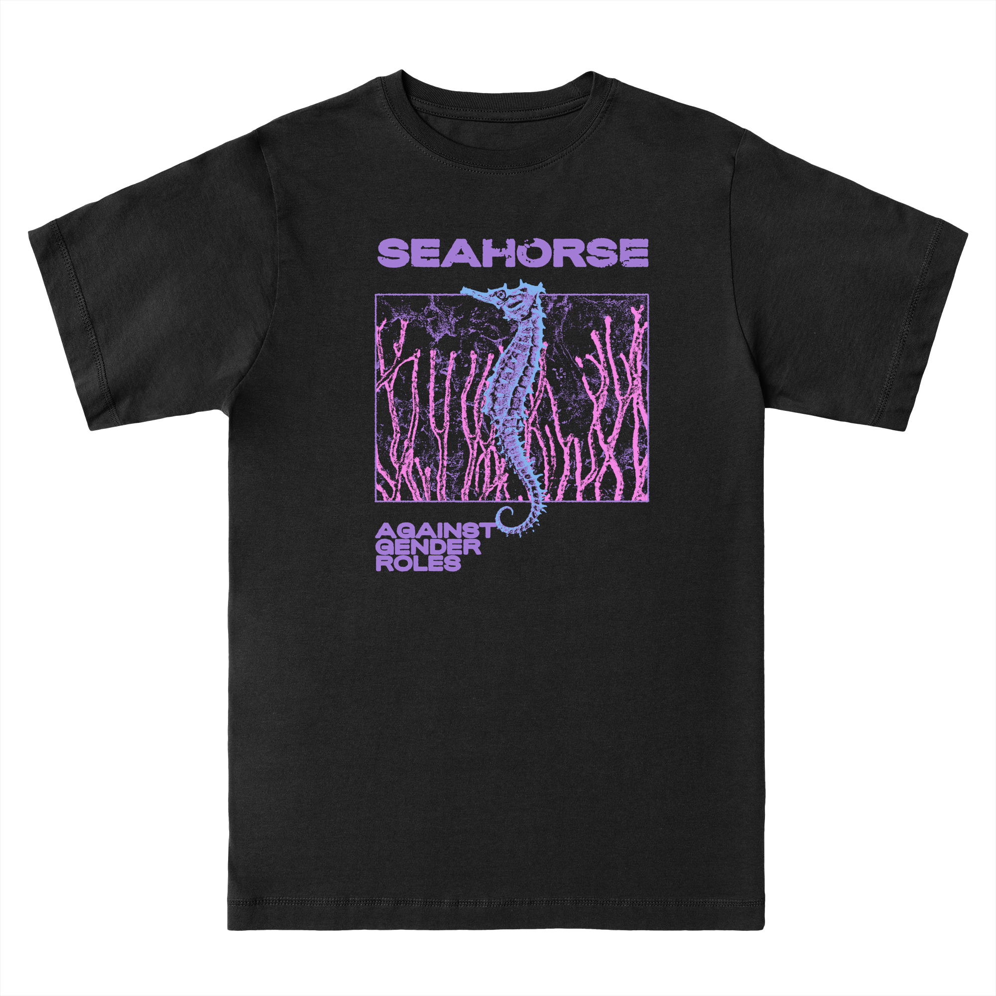Seahorse T-shirt in Black - Small