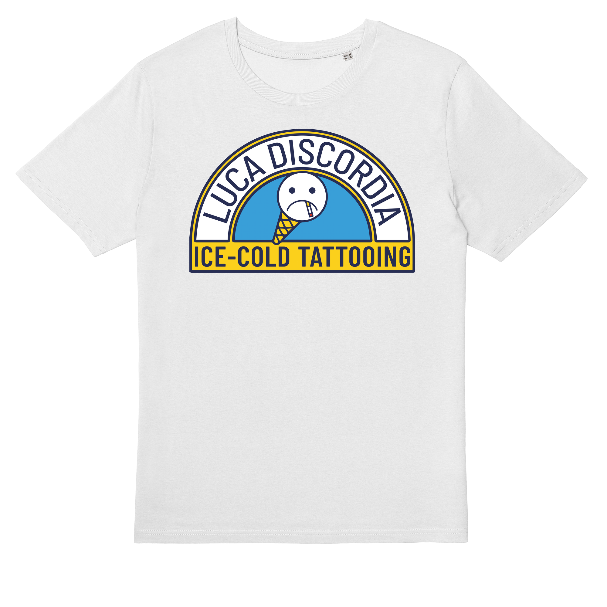 Luca Discordia Tattooing T-shirt in White - Small