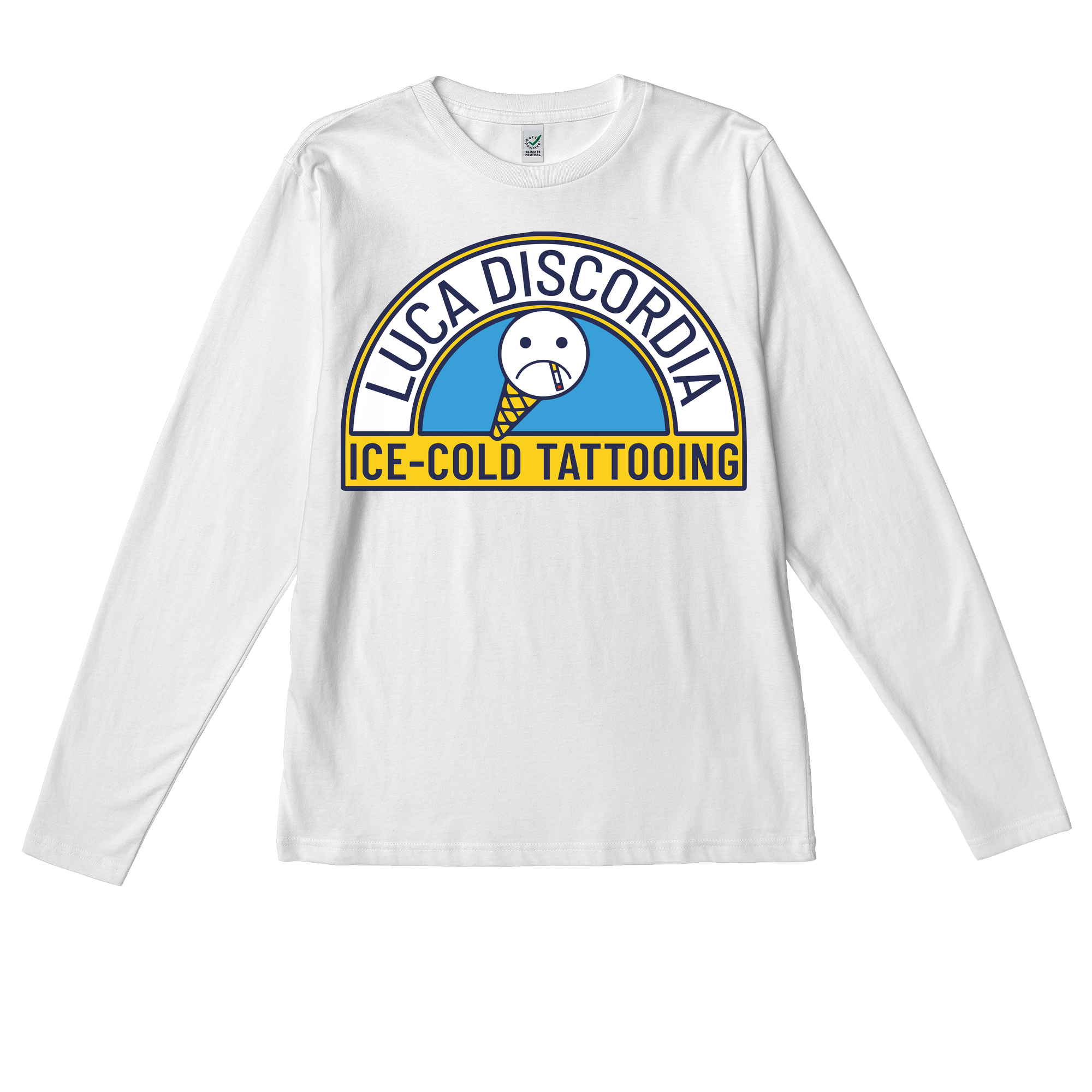 Luca Discordia Tattooing Long Sleeve in White - Medium